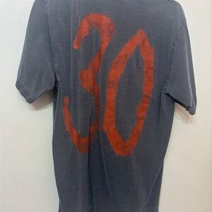 Gray and Red Graphic Men's Shirt